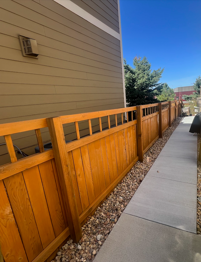 Re-Stained Fence | Residential Project