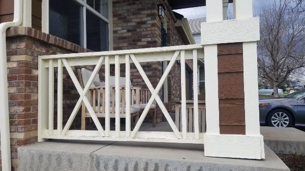 front porch railing with aging paint Preview Image 4