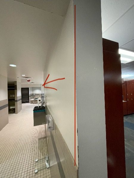 locker room with adjustments markup Preview Image 9