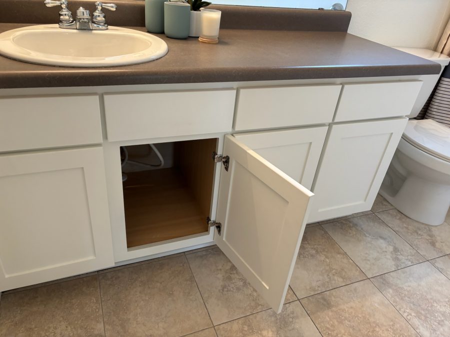 white painted bathroom cabinets Preview Image 2