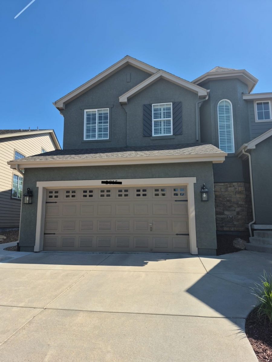 Painted Garage Side | Castle Rock Home Project Preview Image 1