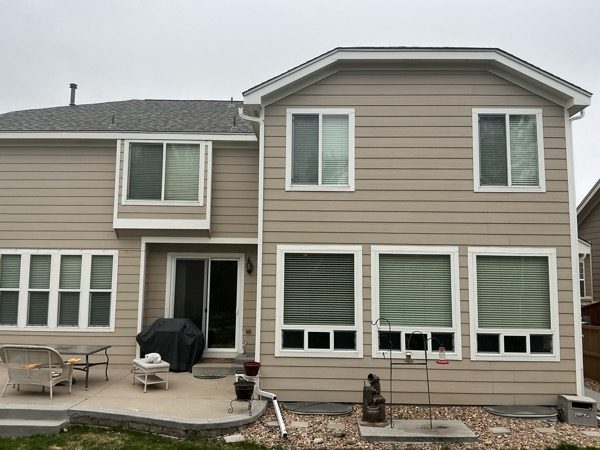 rear view of house before painting project Preview Image 6