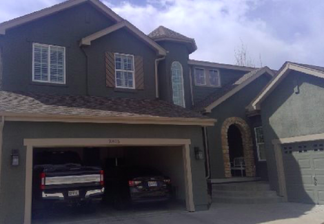 Unpainted Garage | Castle Rock Home Project