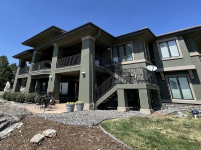 painted stucco home exterior