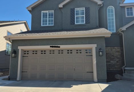 Painted Garage Side | Castle Rock Home Project