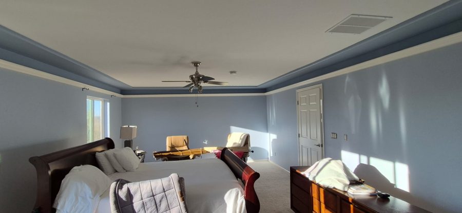 blue painteed master bedroom Preview Image 2