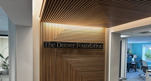 painted commercial space interior