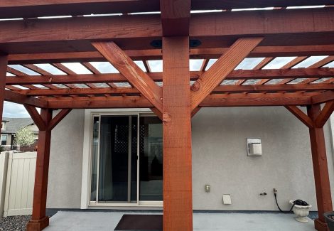 Stained Pergola Close Up | CertaPro Project