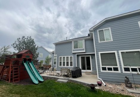 rear view of house after painting project