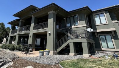painted stucco home exterior