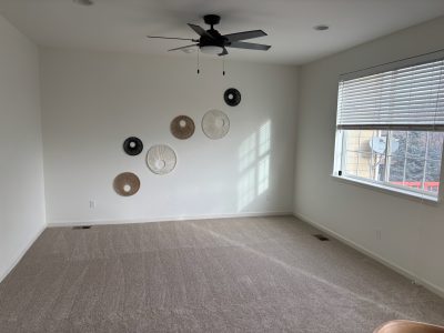 white painted interior room