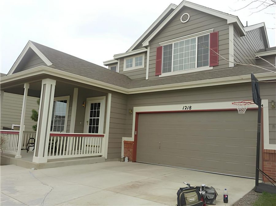 Gray Exterior Repaint in North Castle Pines