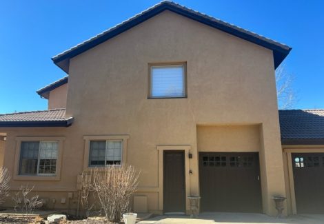 stucco house | garage side