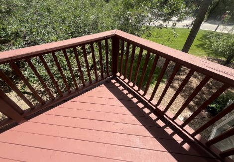 stained deck