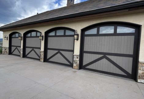 Wooden Garage Door Staining Project