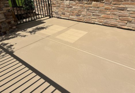 coated concrete patio