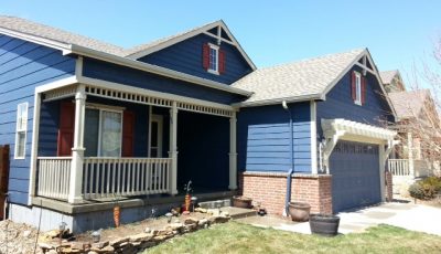 Blue and White Exterior
