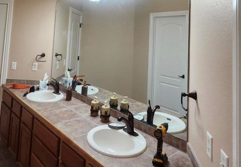 painted home interior bathroom