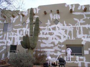Stucco Exterior Painting Prep in Cave Creek, AZ