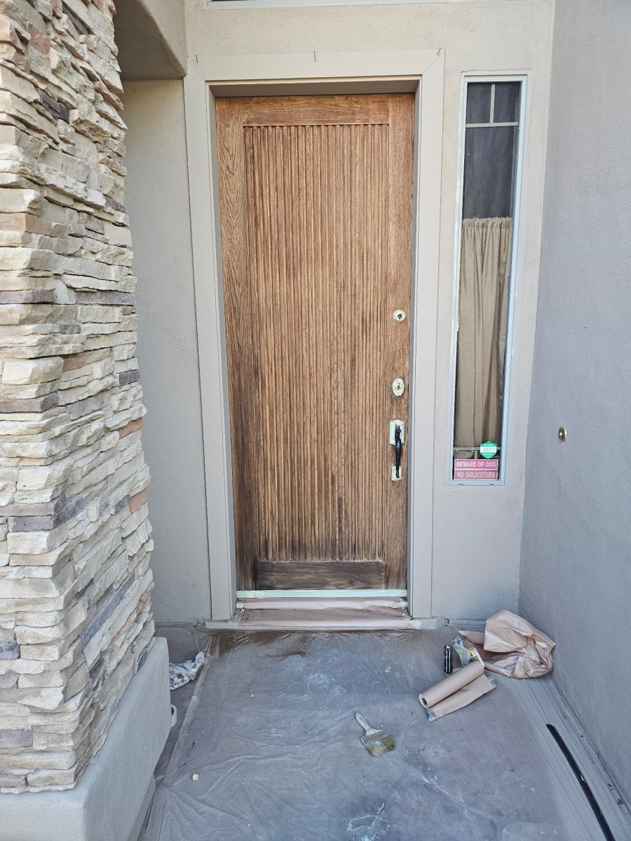 front door before restain Preview Image 1