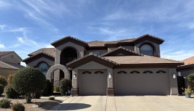 front exterior of painted house