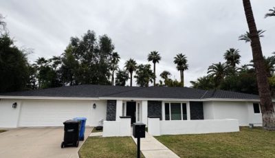 white painted house exterior