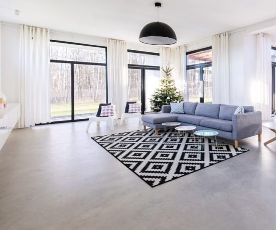 Concrete Floor in Apartment