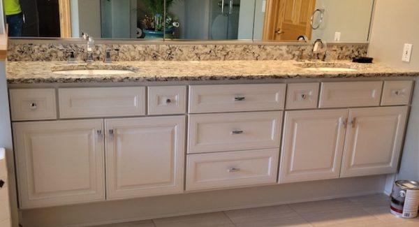 Kitchen and Bathroom Cabinet Painting Project 