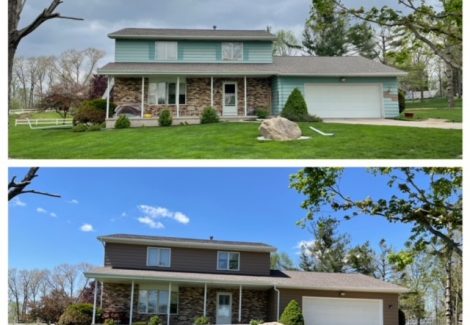 Before and After of House Painting Project