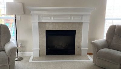 fireplace after