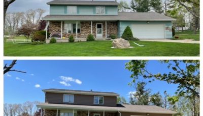 Before and After of House Painting Project