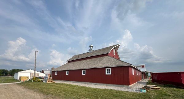 red painted barn exterior