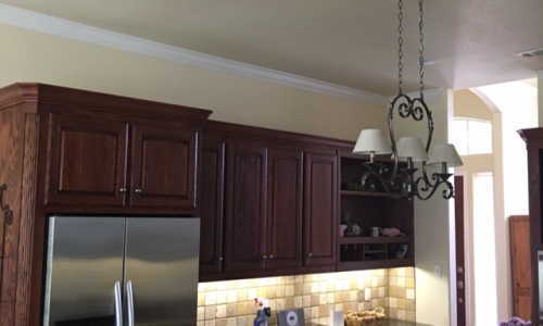 Interior Kitchen Cabinet Painting Project