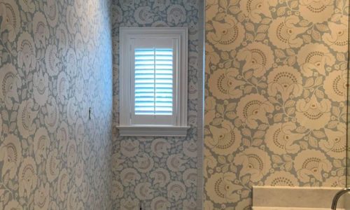 Bathroom Wallpaper Removal and Installation