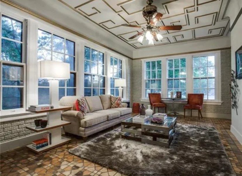 sunroom with patterned inlay ceiling Preview Image 6