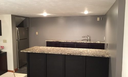 Kitchen Painting w/ Gray Accent Wall