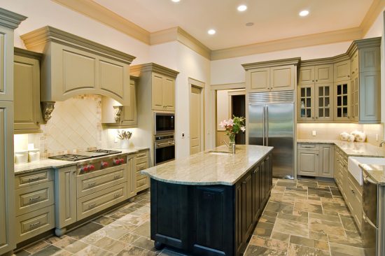 Painted Luxury Kitchen Cabinets