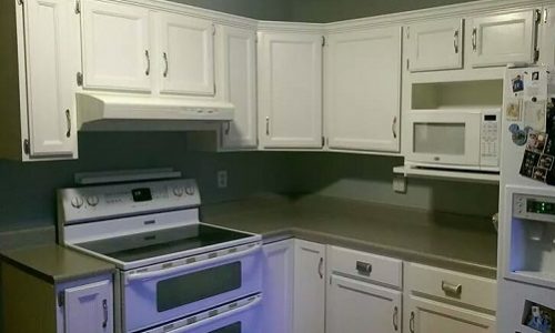 White Cabinets Done in Bloomington
