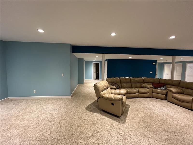 blue and white painted interior room of house Preview Image 2