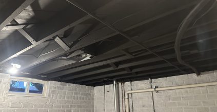 Interior Brick Painting – Basement Project ...