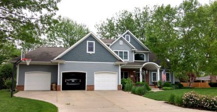 Exterior Painting – 2 shades of blue ...