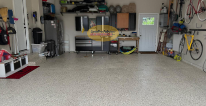 Polyaspartic Garage Floor Installation