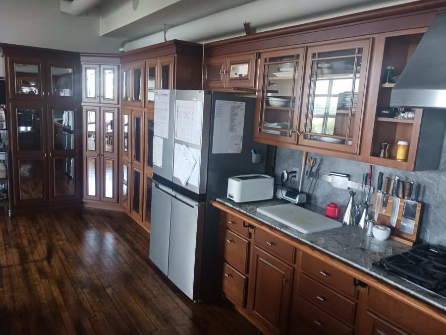 home kitchen with wooden cabinets and wood floors Preview Image 6