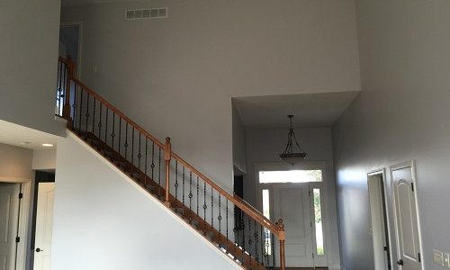 Light Gray with White Molding and Trim