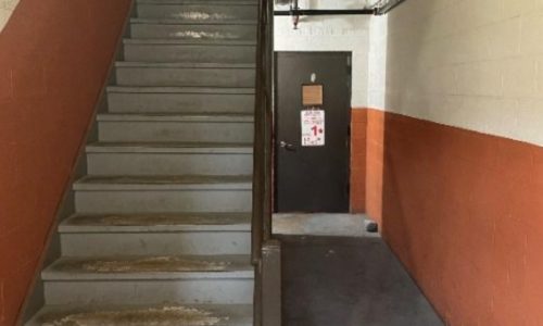 Stairwell Repaint Before