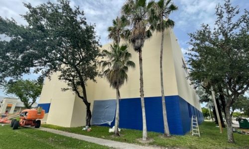 Florida Memorial During Painting