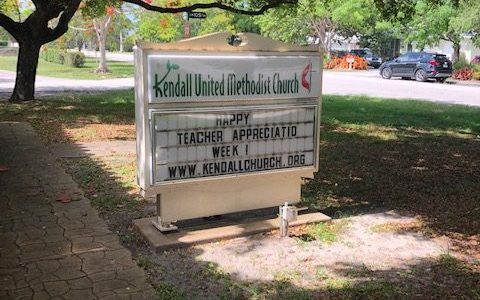 Commercial Painting - Church Sign