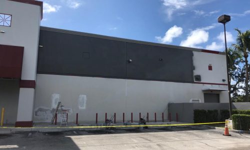 In Progress Wall Repaint