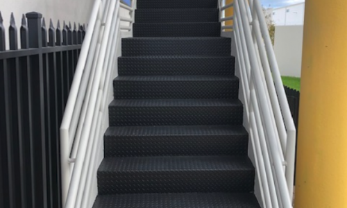 Refinished Stairs and Railing