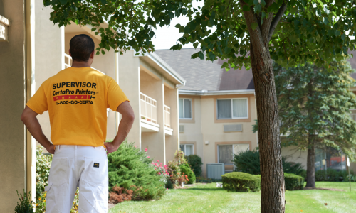 certapro painters during commercial painting project